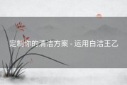 定制你的清洁方案 - 运用白洁王乙