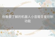 你需要了解的机器人小音箱音量控制功能