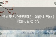 蜻蜓无人机使用说明：如何进行航线规划与自动飞行