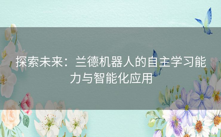 探索未来：兰德机器人的自主学习能力与智能化应用